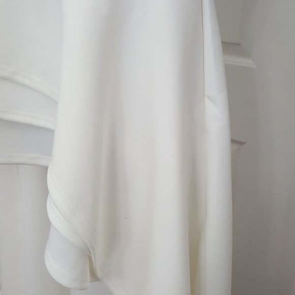 Women's Annystore High Low Tops for Women - Ruffle Bodycon Peplum Asymmetrical T - Picture 7 of 15